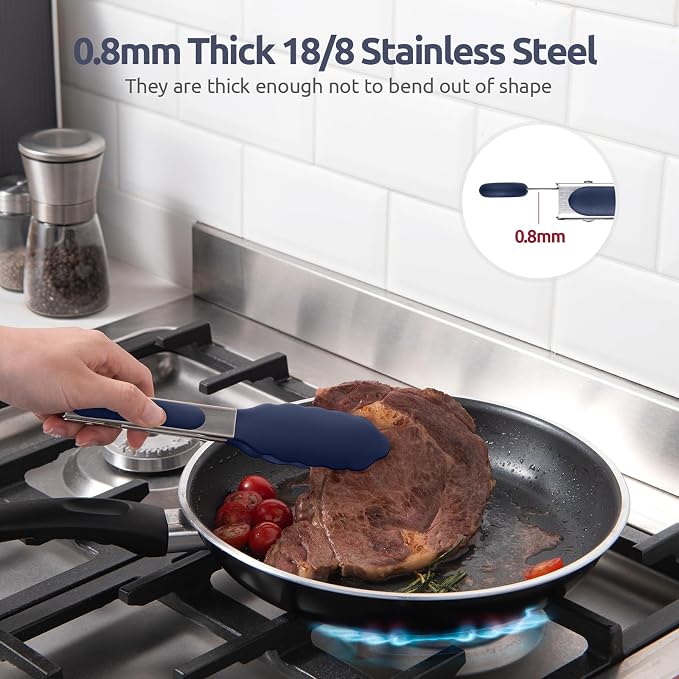600ºF Heat Proof Kitchen Tong: U-Taste 7" Silicone Cooking Tong - Image 5