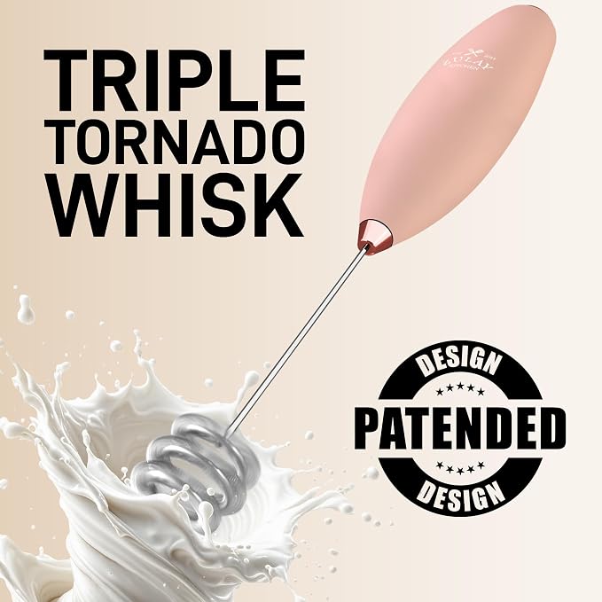 Zulay Kitchen Patented Tornado Triple Whisk Milk Frother - Image 6