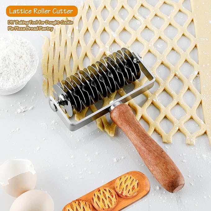 Stainless Steel Lattice Dough Cutter - Image 2