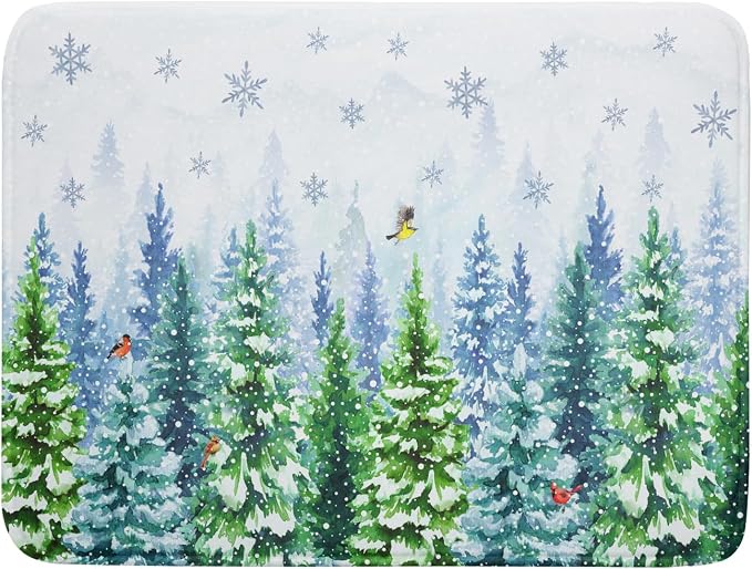 Winter Forest Dish Drying Mats by Giwawa