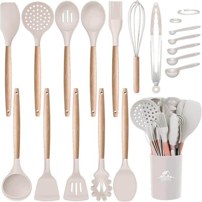 MIBOTE Silicone Cooking Kitchen Utensils Set by MIBOTE