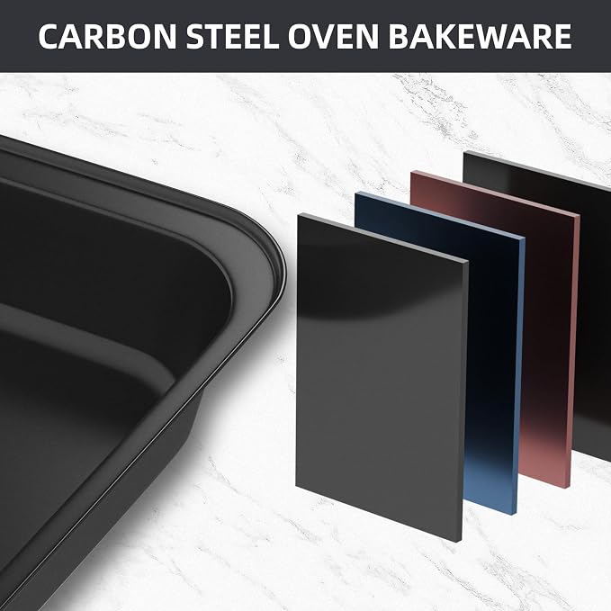 CasaCulina Baking Pans Set, 5-Piece Nonstick Bakeware Sets - Image 3