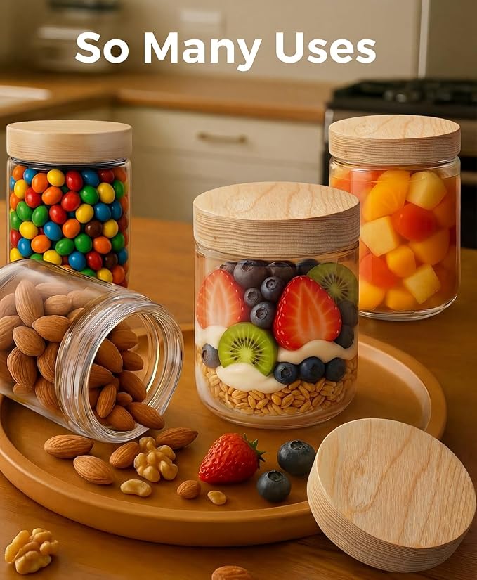16oz 4 Pack Overnight Oats Containers - Image 5