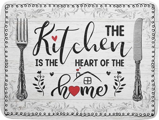 White Kitchen Dish Drying Mat 18x24 Inch Knife Fork Dish Drainer Rack Mats by Giwawa