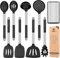 Silicone Cooking Utensil Set, BPA Free Heat Resistant Kitchen Tools by BUNDLEPRO