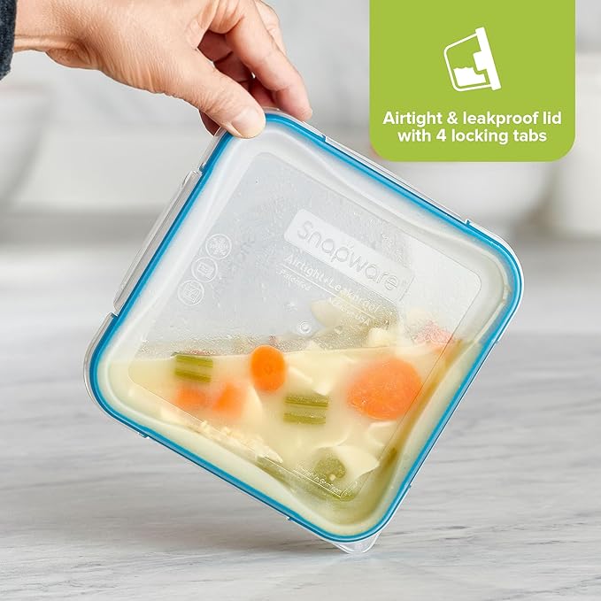 Snapware Plastic Total Solution Large Food Storage Containers Set, Meal Prep - Image 3