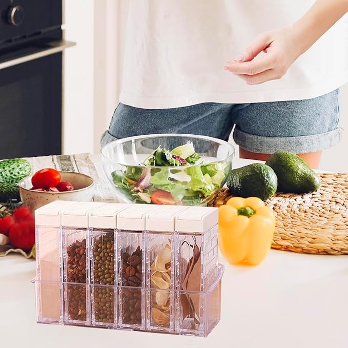 12 PCS Spice Shaker Jars, Salt and Pepper Shakers Set, Seasoning Shaker Boxes - Image 7