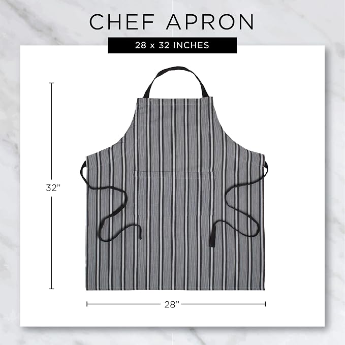 DII unisex Chef Style Cotton Apron - Image 7