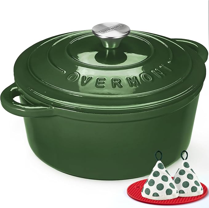 Overmont Enameled Cast Iron Dutch Oven by Overmont