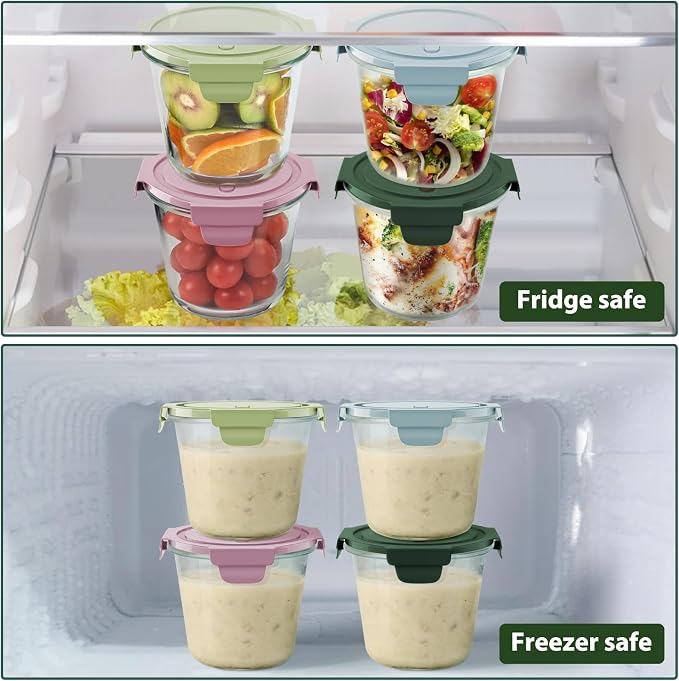Freshmage 23oz Glass Meal Prep Containers - Image 4