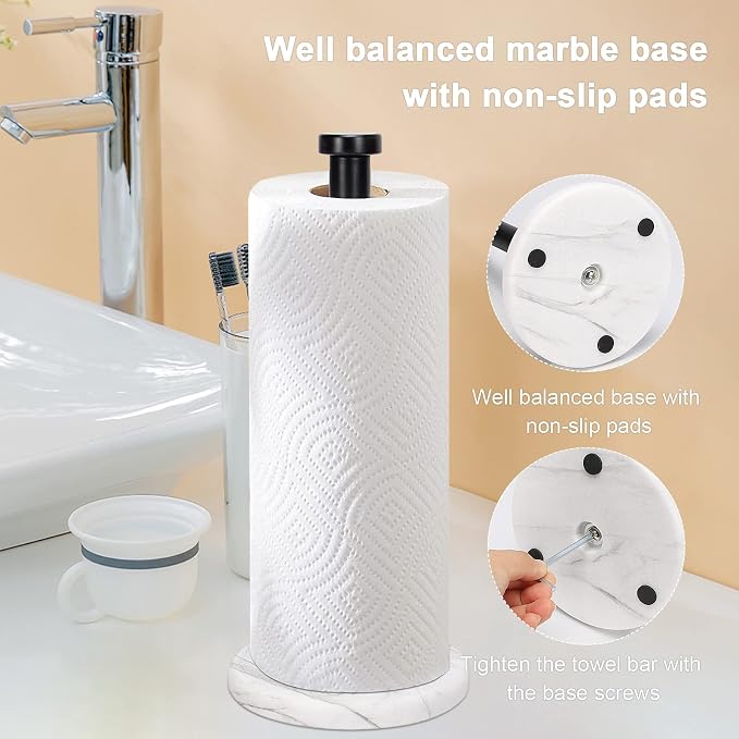 NearMoon Standing Paper Towel Holder, Kitchen Paper Towel Tissue Holder- - Image 6