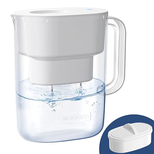 Waterdrop PT-07W Water Filter Pitcher, NSF Certified, 200-Gallon Long-Life by Waterdrop