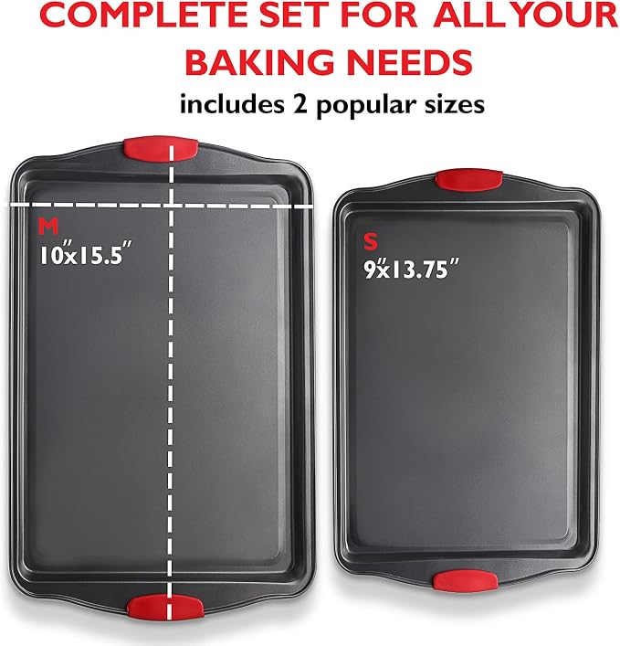 Baking Sheet Set, 2-Piece Cookie Sheet Set - Image 2