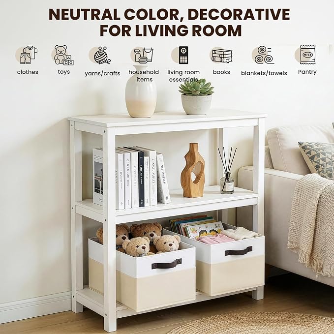 Criusia 8 Pack Large Storage Basket, Fabric Blanket Basket Living Room - Image 5
