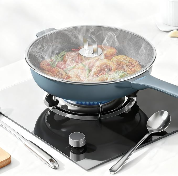 3 PCS Splatter Screen for Cooking, 25/29/ 33 cm Stainless Steel Grease Splatter - Image 6