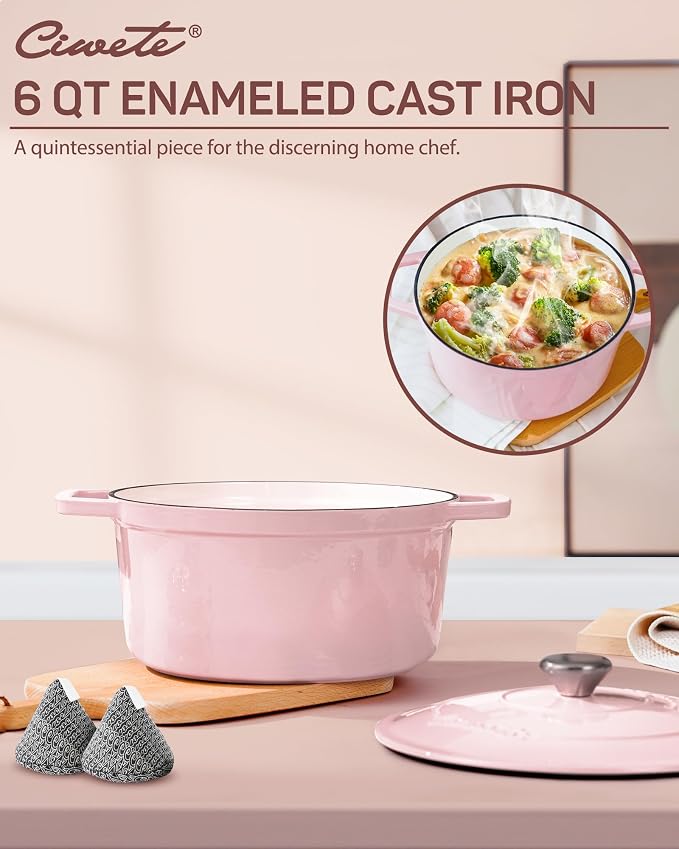 Ciwete 6 QT Dutch Oven Pot - Image 2