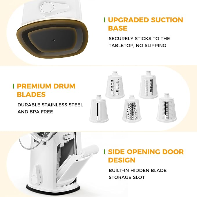7 IN 1 Upgraded Rotary Cheese Grater - Image 6