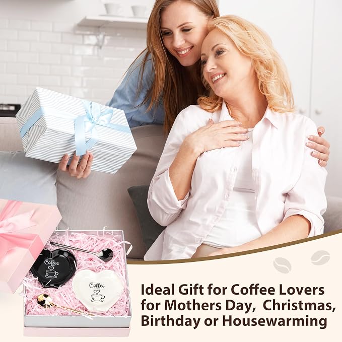 FoldTier 2 Pcs Ceramic Coffee Spoon Rest - Image 3