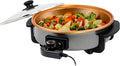 OVENTE 11.5-Inch Electric Skillet & Frying Pan, 1400W Nonstick Cooking Pan by Ovente+