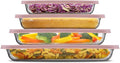 JoyJolt 8-Piece Borosilicate Glass Oven Dishes by JoyJolt