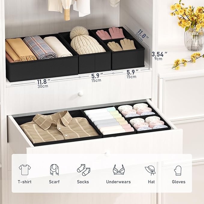 DIMJ Drawer Organizer Clothes Storage - Image 2