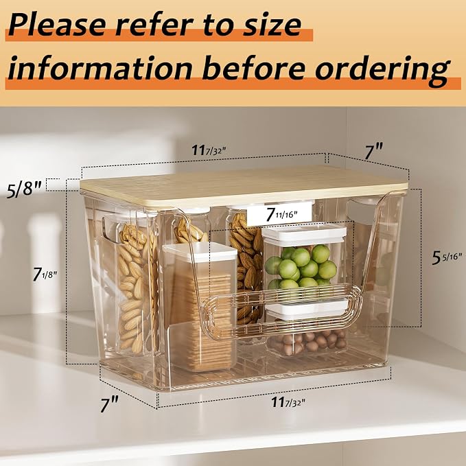 Delamu 3 Pack Pantry Organizers and Storage, Trash Bag Dispenser - Image 2