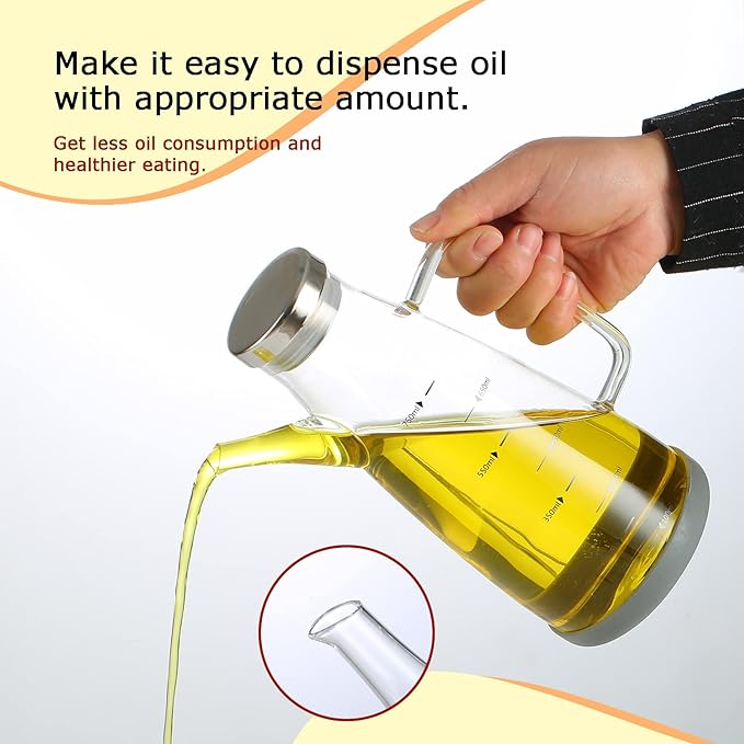 Oil Dispenser for Kitchen, 25OZ Oil Bottles Cooking Oil Dispenser - Image 2