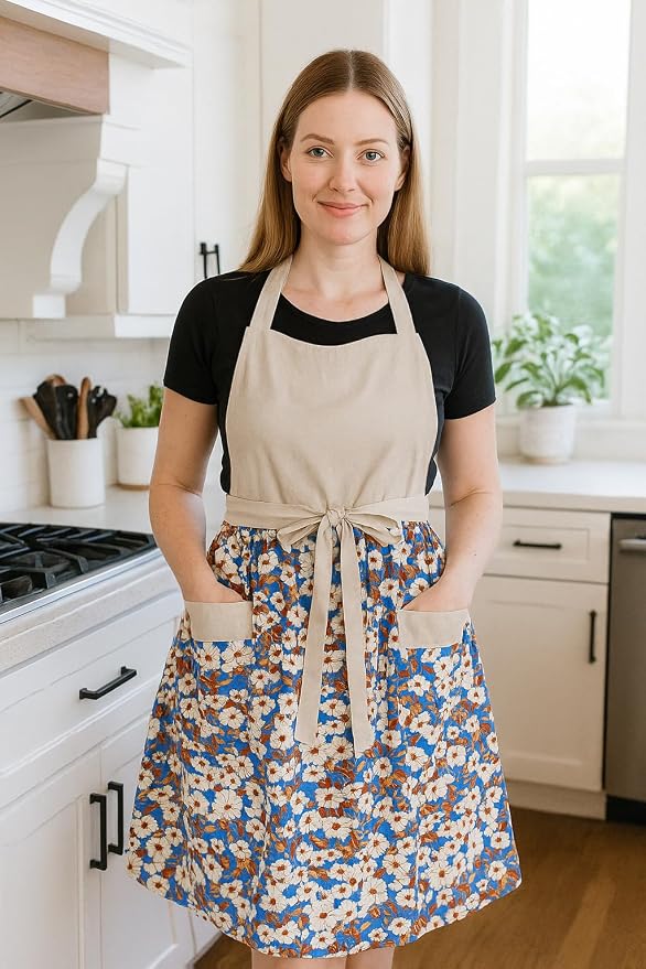 Cute Floral Aprons for Women - Image 3