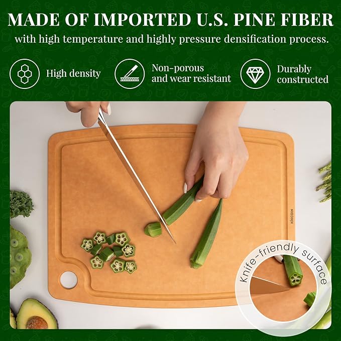 Kikcoin Wood Cutting Board, Cutting Boards - Image 3