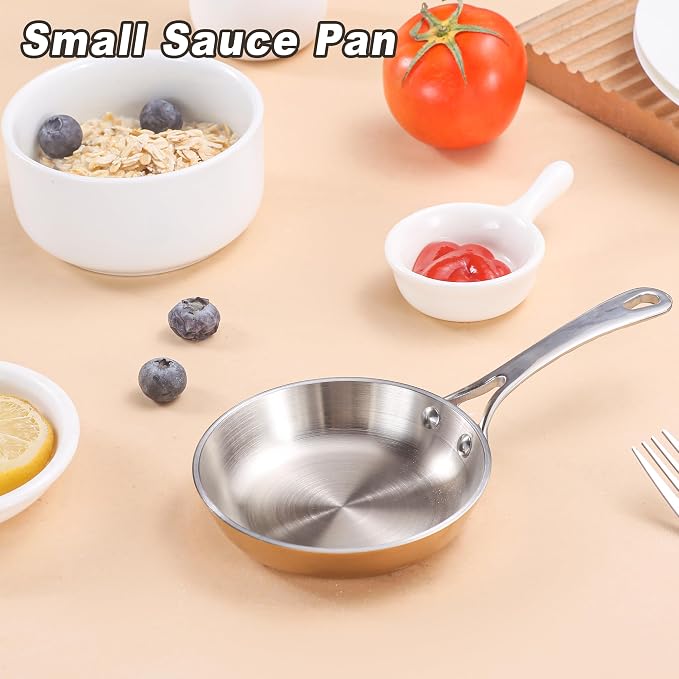 Mini Sauce Pan, Tri-Ply Stainless Steel Pot - Image 4