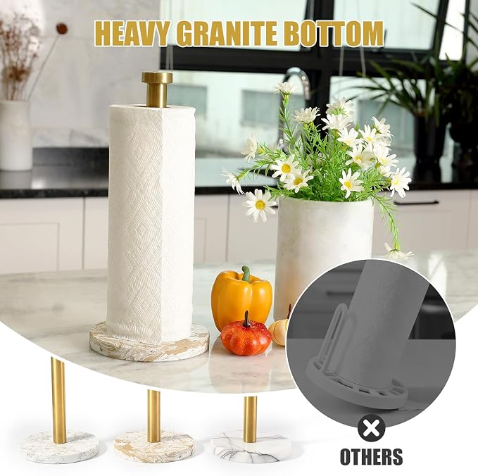Koville Paper Towel Holder Countertop, Standing Paper Roll Holder - Image 4