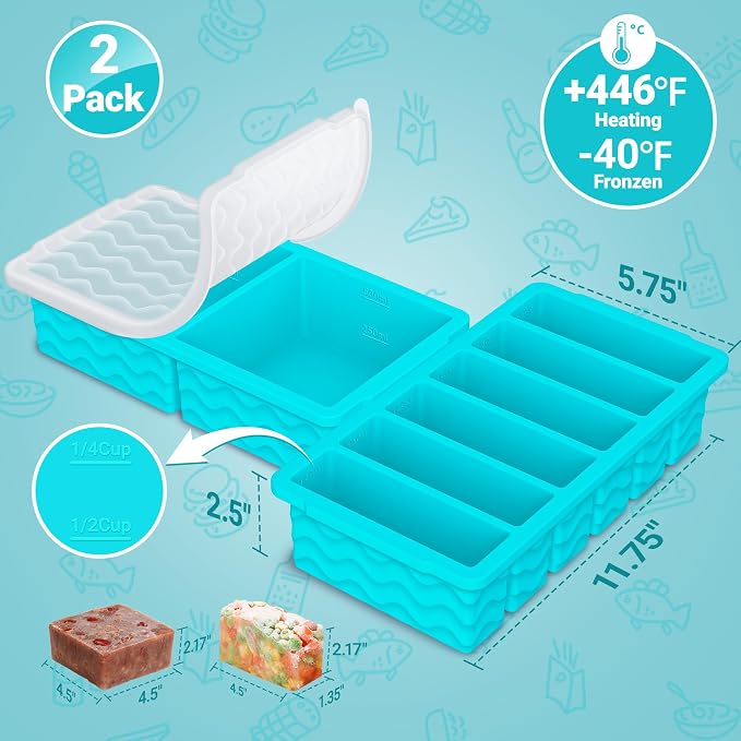 4-Pack Silicone Freezer Trays - Image 6