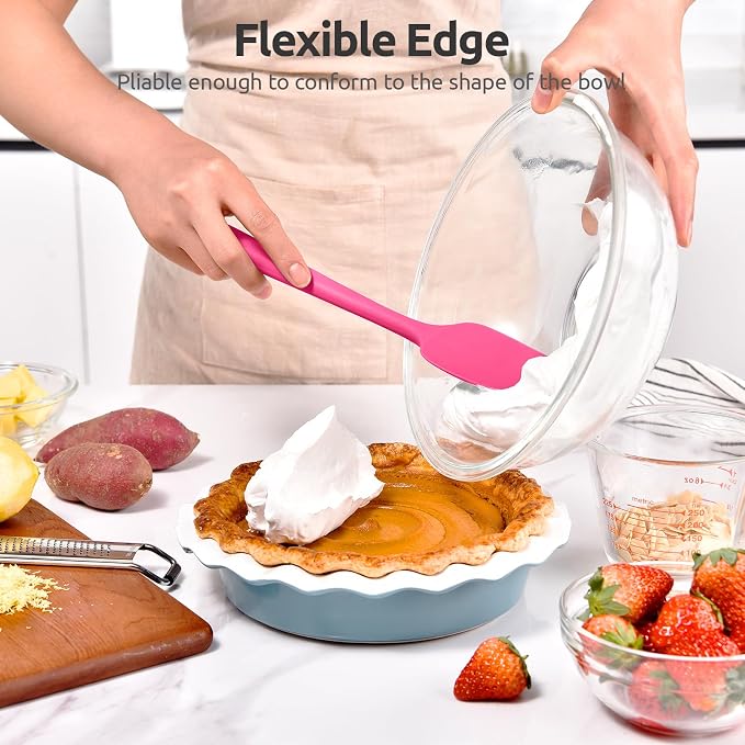 Heat Resistant Silicone Spoon Spatula: U-Taste 600ºF High Heat Flexible 11.38in - Image 4