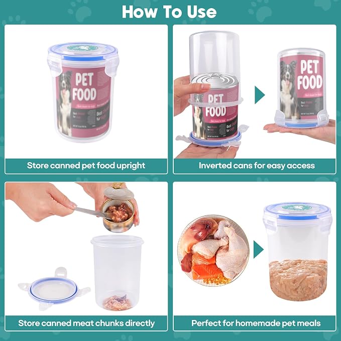 Canned Cat Food Storage Lids, Reusable Airtight Can Cover Pet Food Sealer - Image 7