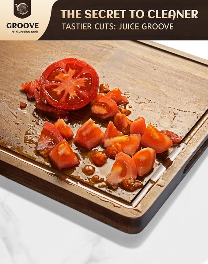 Large Acacia Wood Cutting Board - Image 4