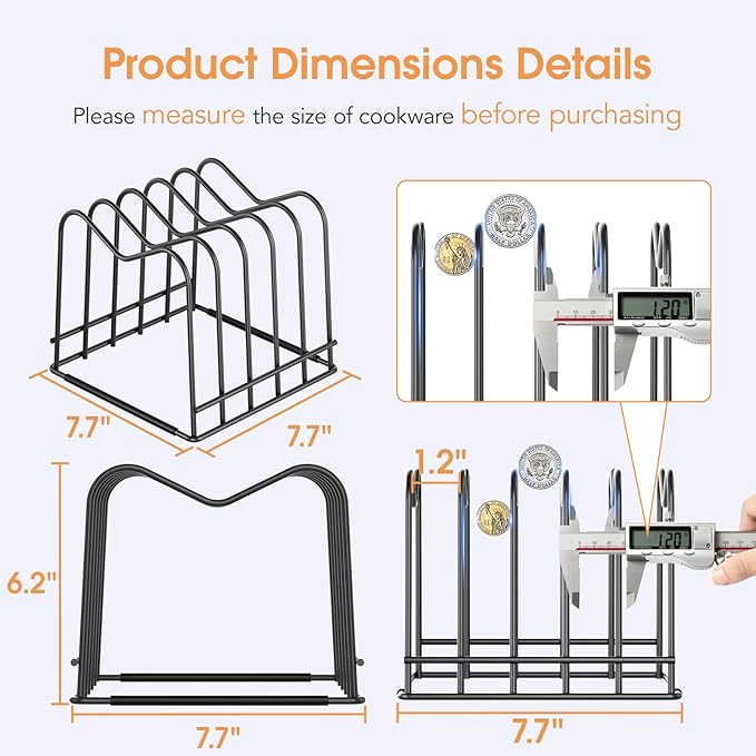 ORDORA 2 Pack Cutting Board Holder Stand Rack Organizer - Image 4