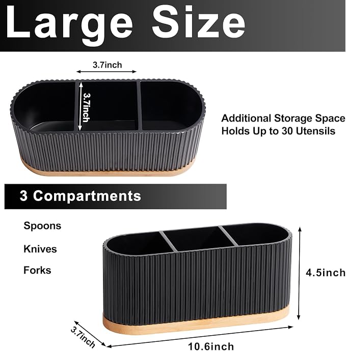Countertop Silverware Holder, Cutlery Caddy - Image 2