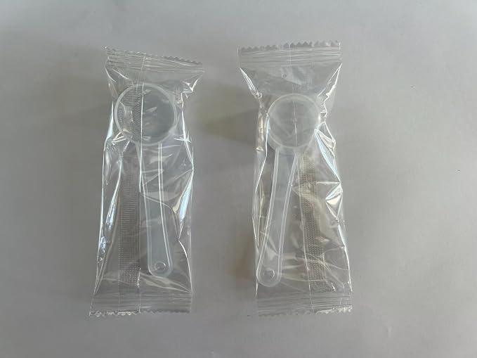 2-Pack Transparent 5 Gram 10 ML Teaspoons Measuring Spoons Scoop - Image 3