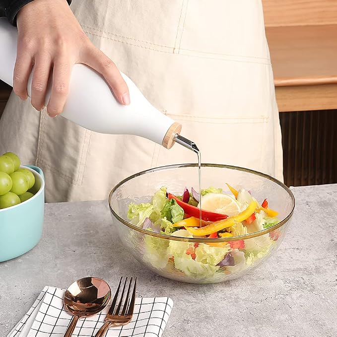 Sweejar Matte Ceramic Olive Oil Dispenser Bottle - Image 6