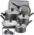 Farberware Dishwasher Safe Nonstick Cookware Pots and Pans Set, 15 Piece by Farberware