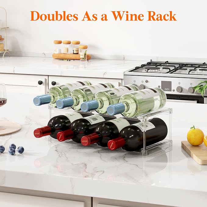 Lifewit Stackable Bottle Storage Organizer, Large Slot Water Bottle Tumbler Cup - Image 9