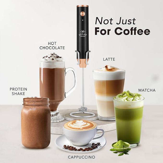 Zulay Kitchen Rechargeable Milk Frother Handheld - Image 3