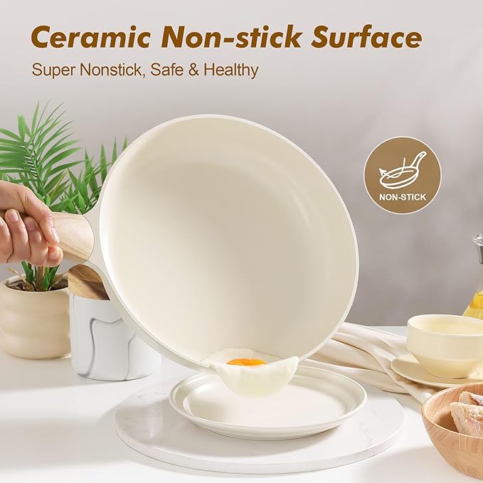 SENSARTE Ceramic Nonstick Frying Pan Skillet - Image 2