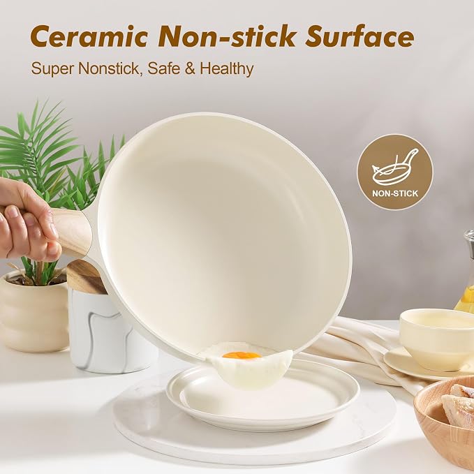SENSARTE Ceramic Nonstick Frying Pan Skillet - Image 2