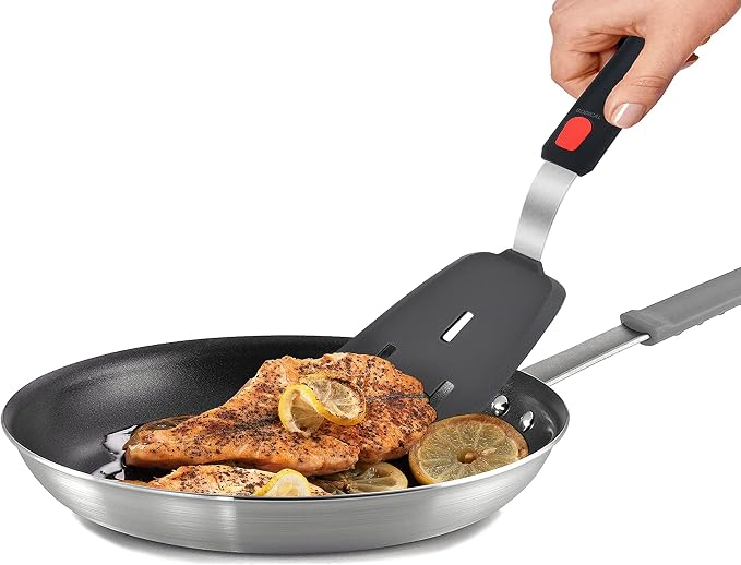 Set of 3, Silicone Spatula Turner, 600°F Heat Resistant Cooking Spatulas - Image 4