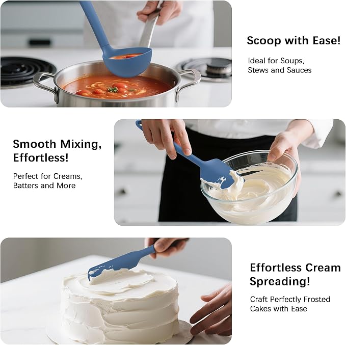 Coukre Silicone Kitchen Cooking Utensils Set - Image 4