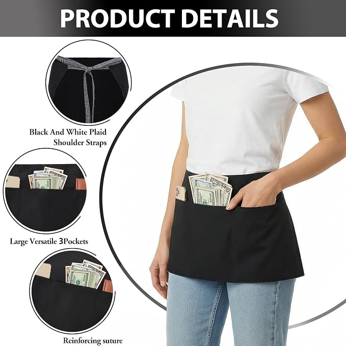 BOHARERS 3-Pocket Waist Apron - Image 3