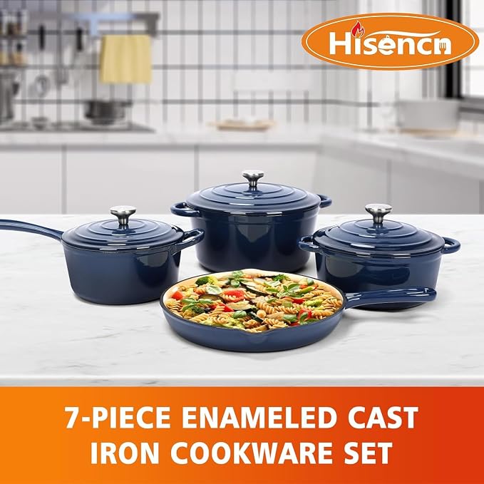 Hisencn Enameled Cast Iron Cookware Set - Image 2