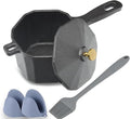 Small Cast Iron Sauce Pot with Lid – Pure Cast Iron Melting Pot by Unknown