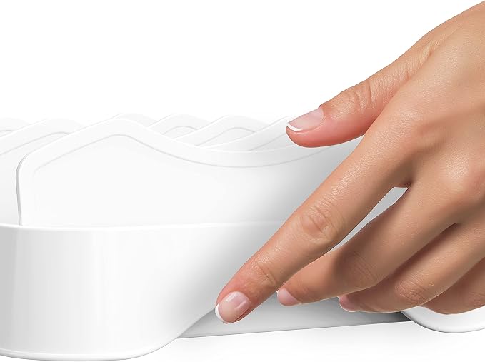 Simple Houseware Food Container Lid Organizer, Adjustable Dividers Lids Storage - Image 7